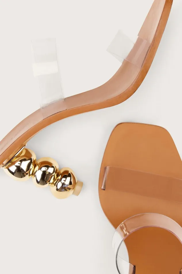 Cult Gaia Meta Sandal Gold Women Evening