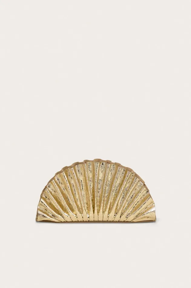 Cult Gaia Nala Mini Clutch Bright Brass Women Clutches