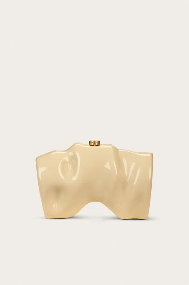 Cult Gaia Scrunch Clutch Light Beach Women Clutches