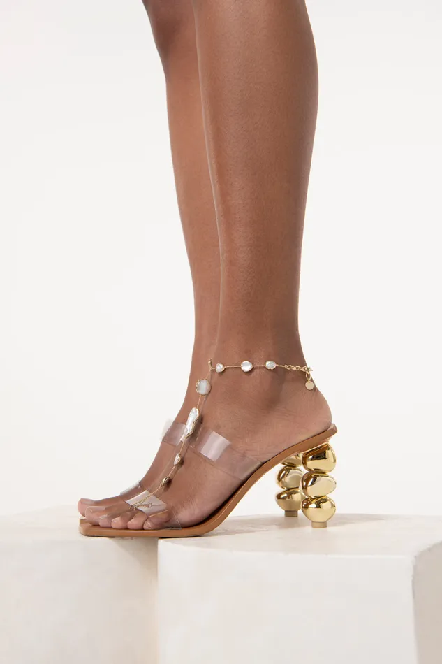 Cult Gaia Suri Toe Ring Anklet Pearl Women Body Jewelry