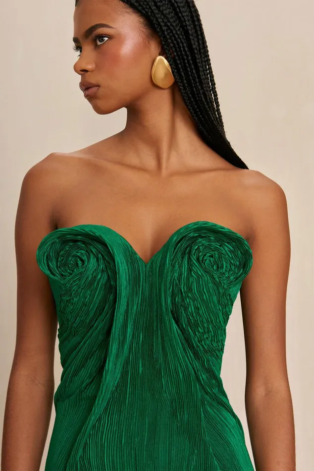 Cult Gaia Tahirae Gown Malachite Women Gowns