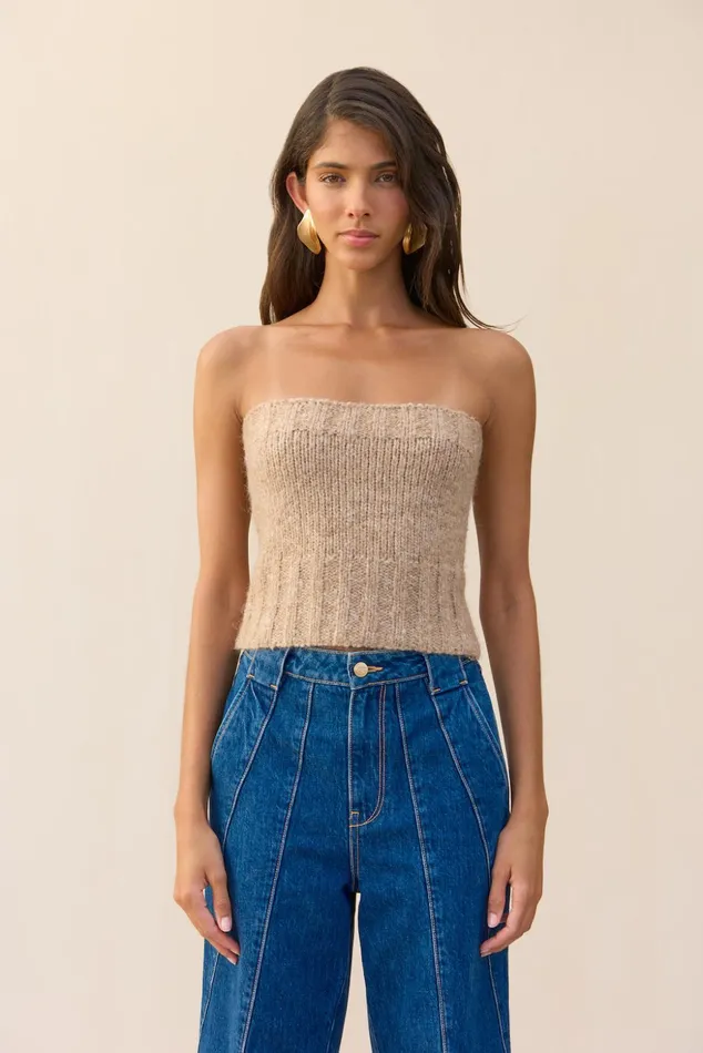 Cult Gaia Virginie Cardigan Set Beach Melange Women Knits