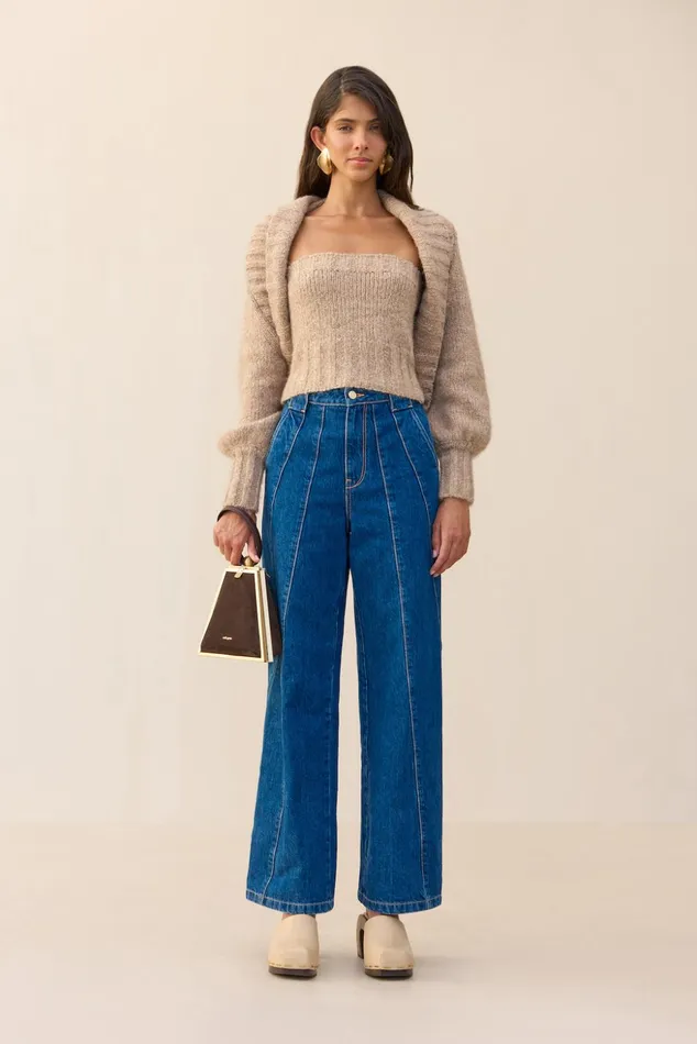 Cult Gaia Virginie Cardigan Set Beach Melange Women Knits