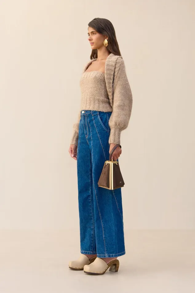 Cult Gaia Virginie Cardigan Set Beach Melange Women Knits