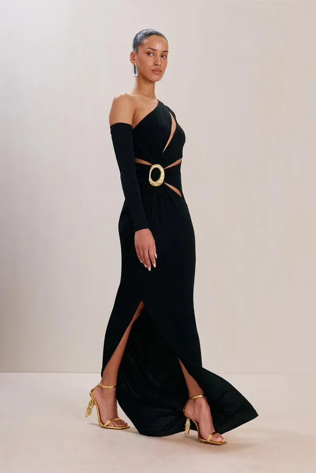 Cult Gaia Zinnie Gown Black Women Gowns