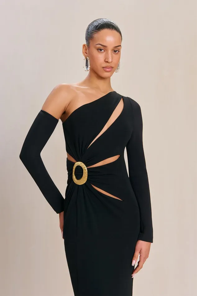 Cult Gaia Zinnie Gown Black Women Gowns