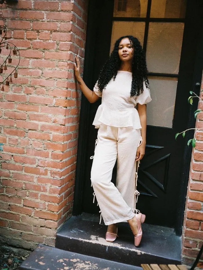 DenimPants Shop Lisa Says Gah Evelyn Tie Pant