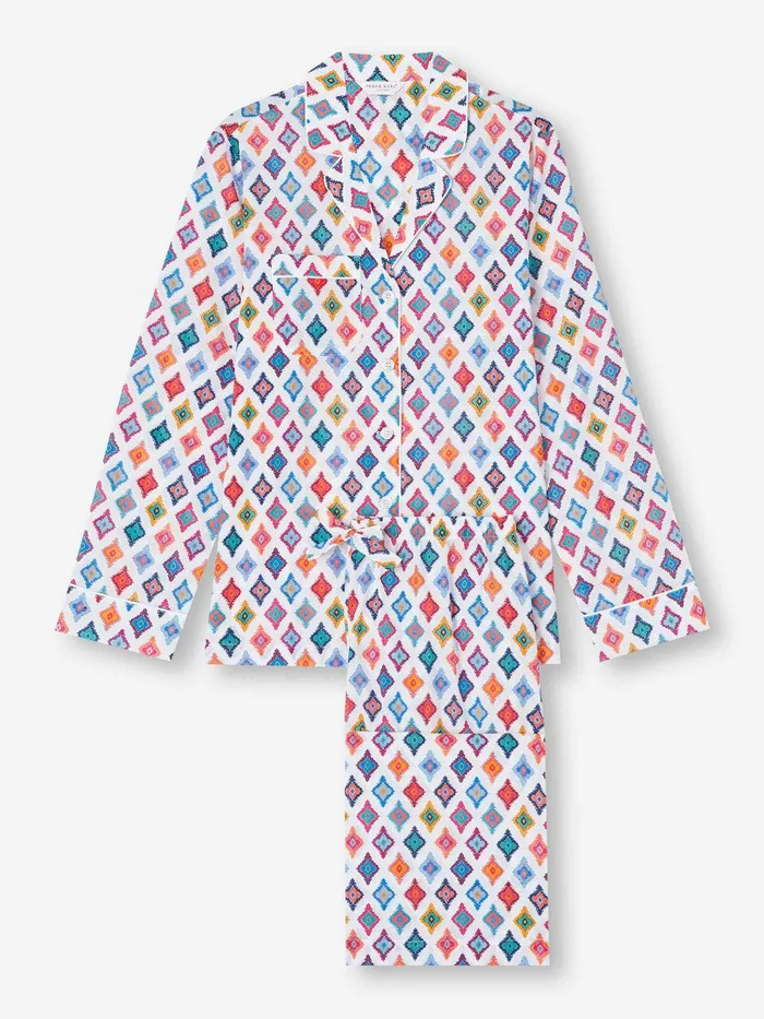 Derek Rose Pajamas Ledbury 66 Cotton Batiste Multi Women Cotton Pajamas