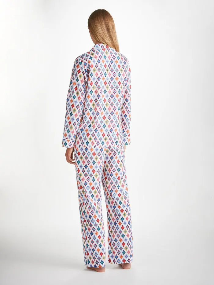 Derek Rose Pajamas Ledbury 66 Cotton Batiste Multi Women Cotton Pajamas