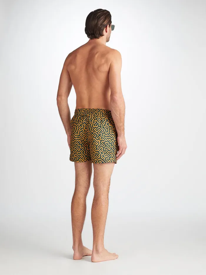 Derek Rose Short Swim Shorts Tropez 16 Teal Men Short Length Swim Shorts