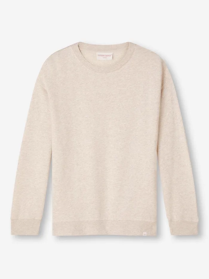 Derek Rose Sweatshirt Quinn Cotton Modal Stretch Oat Women Sweatshirts