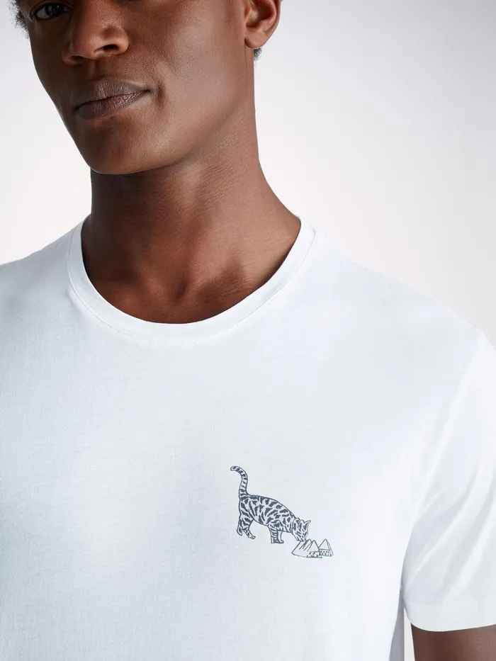 Derek Rose TShirt Ripley 16 Pima Cotton White Men Short Sleeve TShirts