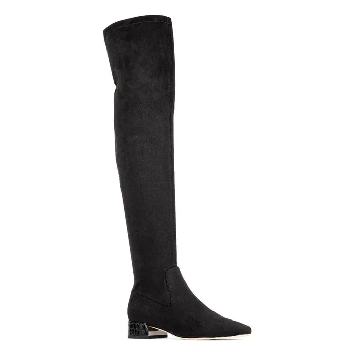 Donald Pliner Boot DOLORES OVERTHEKNEE Black Suede 8211 Women Donald Pliner Boot DOLORES OVERTHEKNEE Black Suede 8211 Women