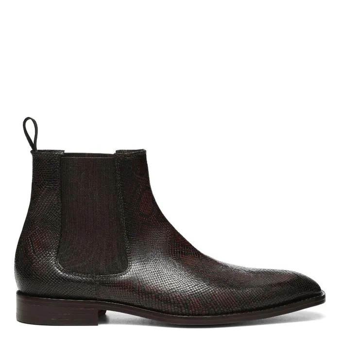 Donald Pliner Boot SLOAN Dark Brown Snake 8211 Men