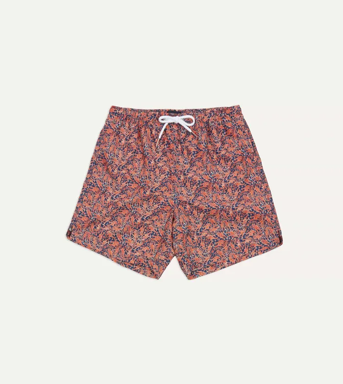 Drake039s Giraffe Print Nylon Drawstring Swim Shorts Men Swim Shorts