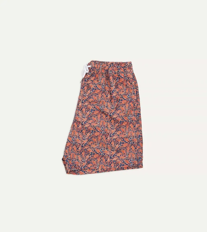 Drake039s Giraffe Print Nylon Drawstring Swim Shorts Men Swim Shorts