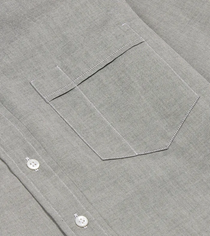 Drake039s Grey Pinpoint Oxford Cotton Cloth ButtonDown Shirt Men Formal Shirts