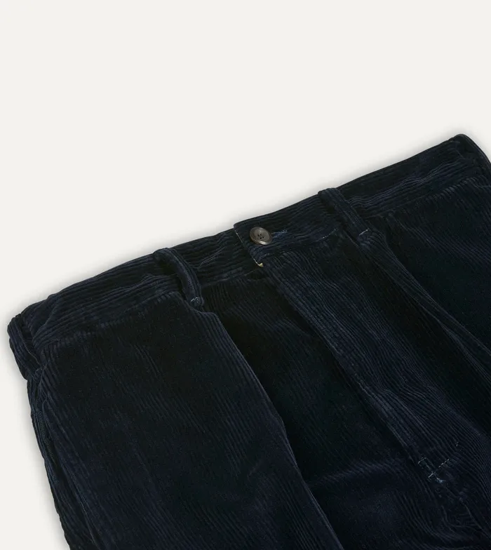 Drake039s Navy Cotton Corduroy Games Trousers Men Trousers