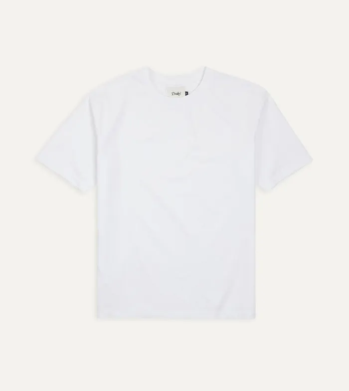 Drake039s White Cotton Crew Neck Hiking TShirt Men TShirts