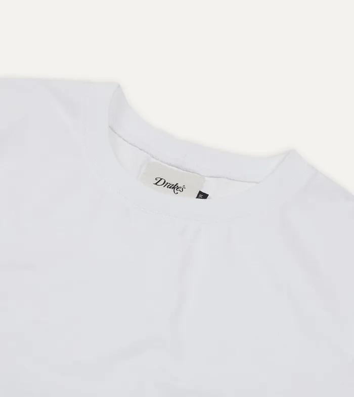 Drake039s White Cotton Crew Neck Hiking TShirt Men TShirts