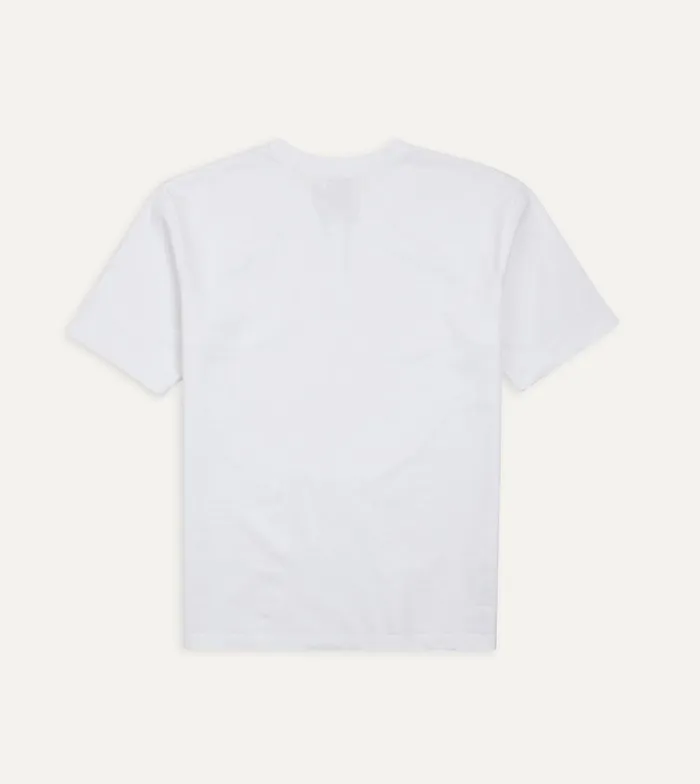 Drake039s White Cotton Crew Neck Hiking TShirt Men TShirts