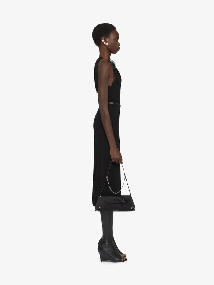 Dress In Crepe With Lace Black Women Givenchy Dresses