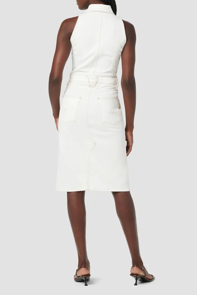 Dresses and Jumpsuits Women Hudson Jeans Halter Utility Dress Whisper White Dresses and Jumpsuits Women Hudson Jeans Halter Utility Dress Whisper White