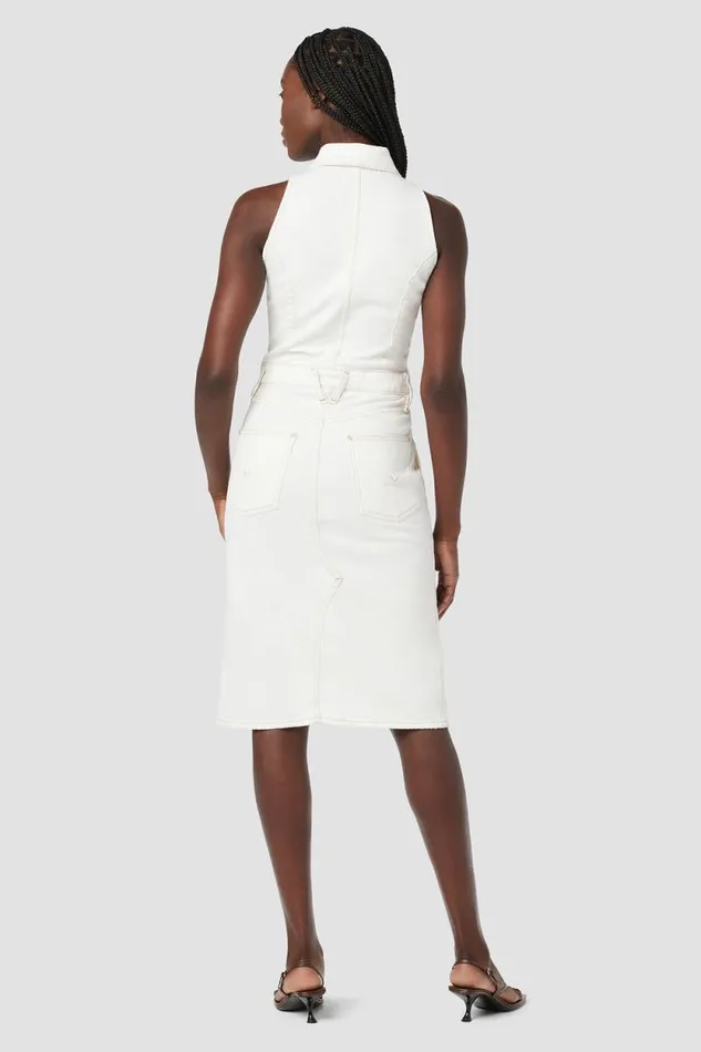 Dresses and Jumpsuits Women Hudson Jeans Halter Utility Dress Whisper White Dresses and Jumpsuits Women Hudson Jeans Halter Utility Dress Whisper White