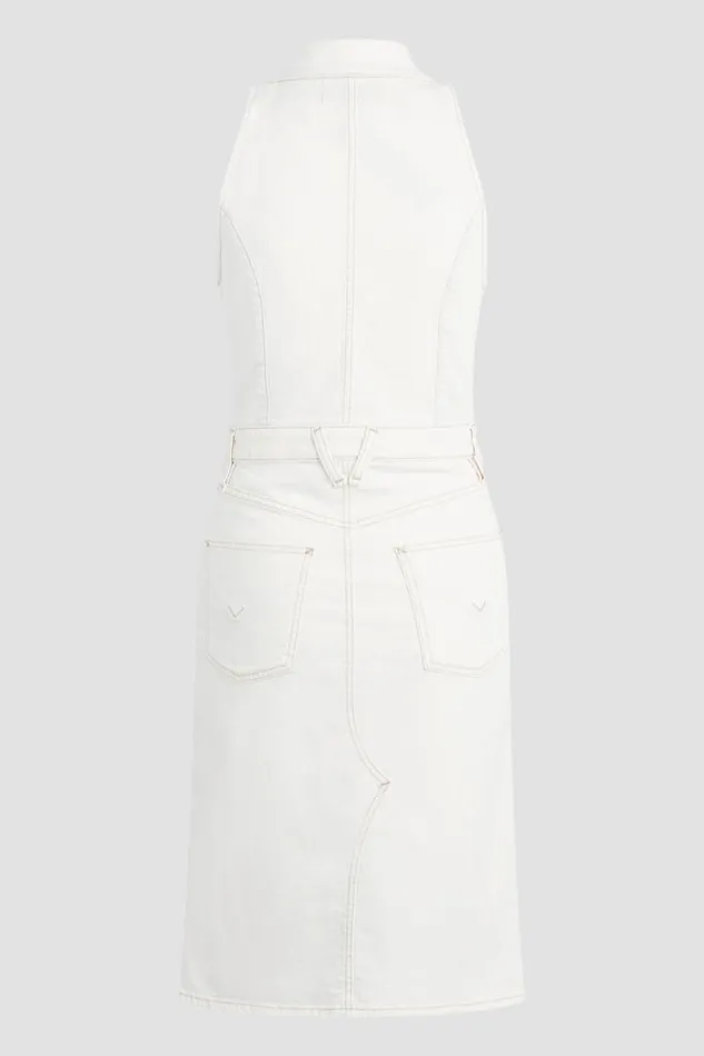 Dresses and Jumpsuits Women Hudson Jeans Halter Utility Dress Whisper White Dresses and Jumpsuits Women Hudson Jeans Halter Utility Dress Whisper White