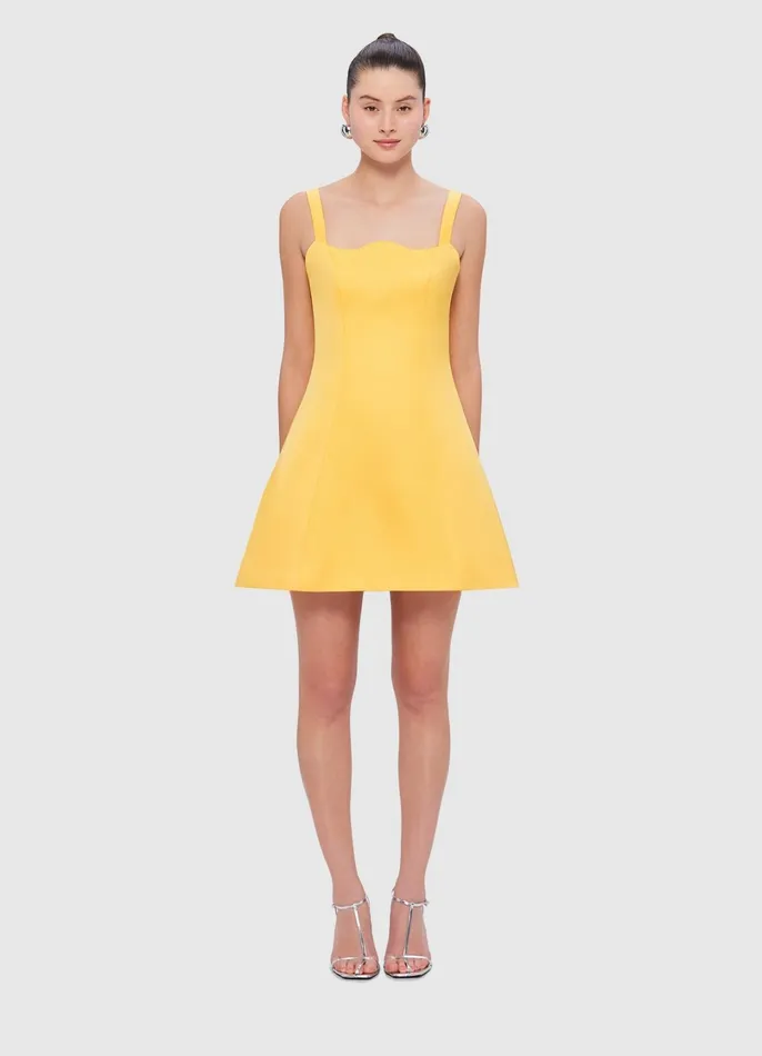 Dresses and Jumpsuits Women LEO LIN Abigail Mini Dress 8211 Canary