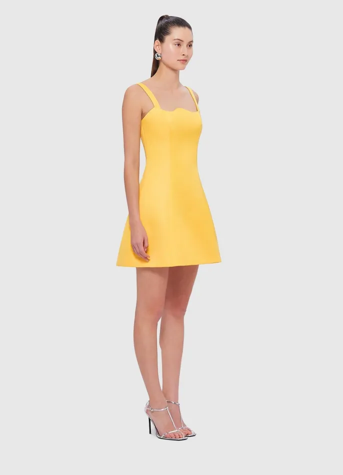 Dresses and Jumpsuits Women LEO LIN Abigail Mini Dress 8211 Canary