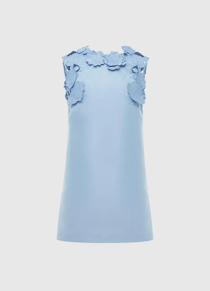 Dresses and Jumpsuits Women LEO LIN Blair Appliqu Mini Dress 8211 Powder Blue