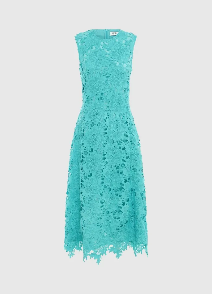 Dresses and Jumpsuits Women LEO LIN Cleo Lace Sleeveless Midi Dress 8211 Turquoise Dresses and Jumpsuits Women LEO LIN Cleo Lace Sleeveless Midi Dress 8211 Turquoise