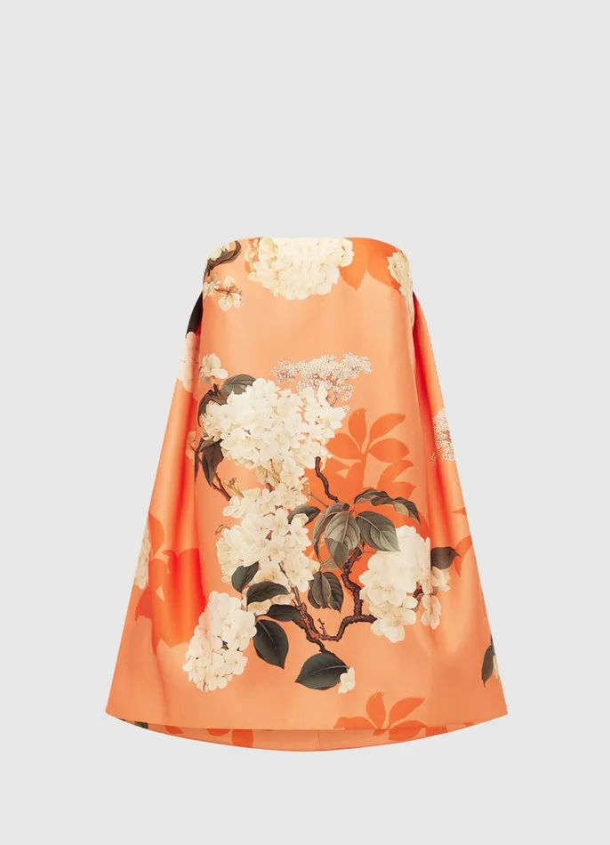 Dresses and Jumpsuits Women LEO LIN Fay Mini Dress 8211 Hydrangea Print In Tangerine Dresses and Jumpsuits Women LEO LIN Fay Mini Dress 8211 Hydrangea Print In Tangerine