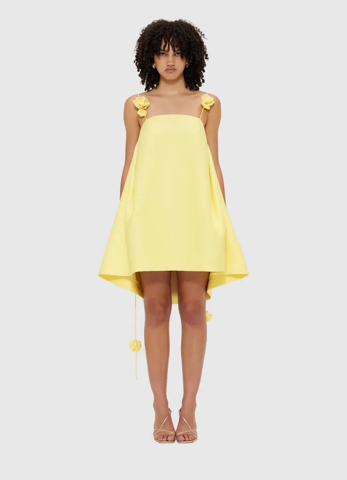 Dresses and Jumpsuits Women LEO LIN Fiona Rose Mini Dress 8211 Sorbet Yellow