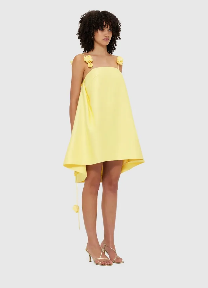 Dresses and Jumpsuits Women LEO LIN Fiona Rose Mini Dress 8211 Sorbet Yellow