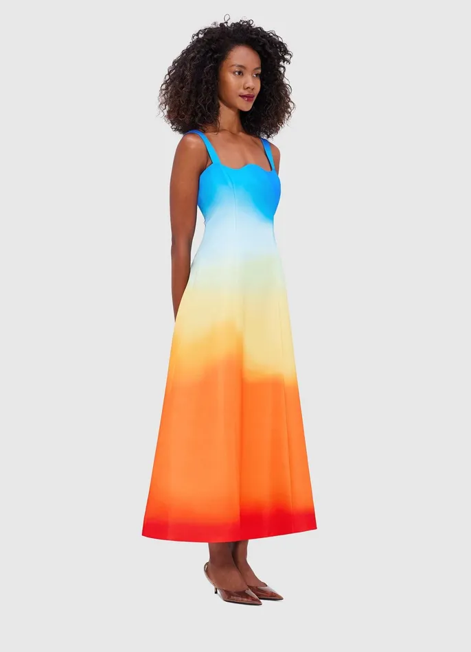 Dresses and Jumpsuits Women LEO LIN Odette Midi Dress 8211 Enigma