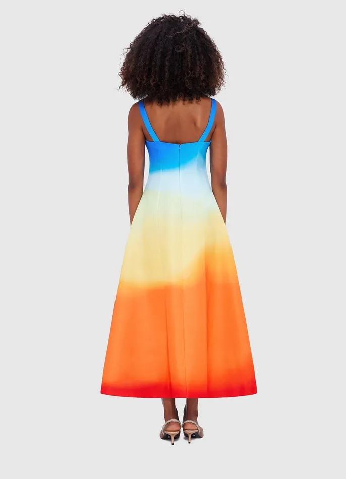 Dresses and Jumpsuits Women LEO LIN Odette Midi Dress 8211 Enigma