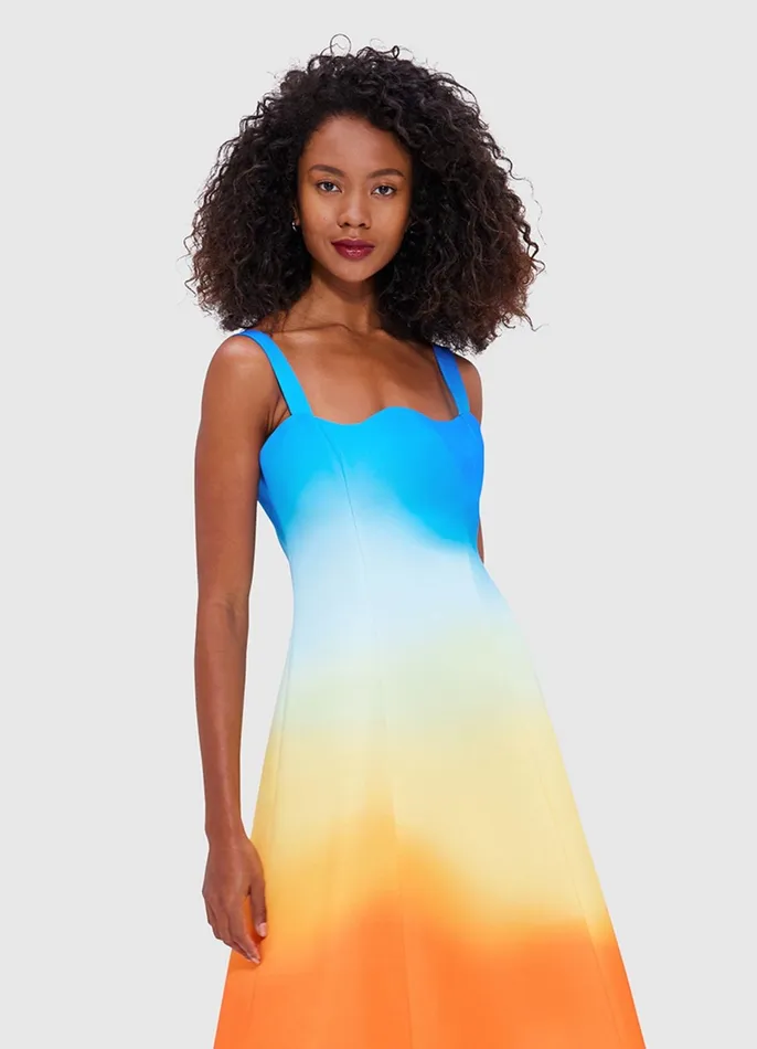 Dresses and Jumpsuits Women LEO LIN Odette Midi Dress 8211 Enigma