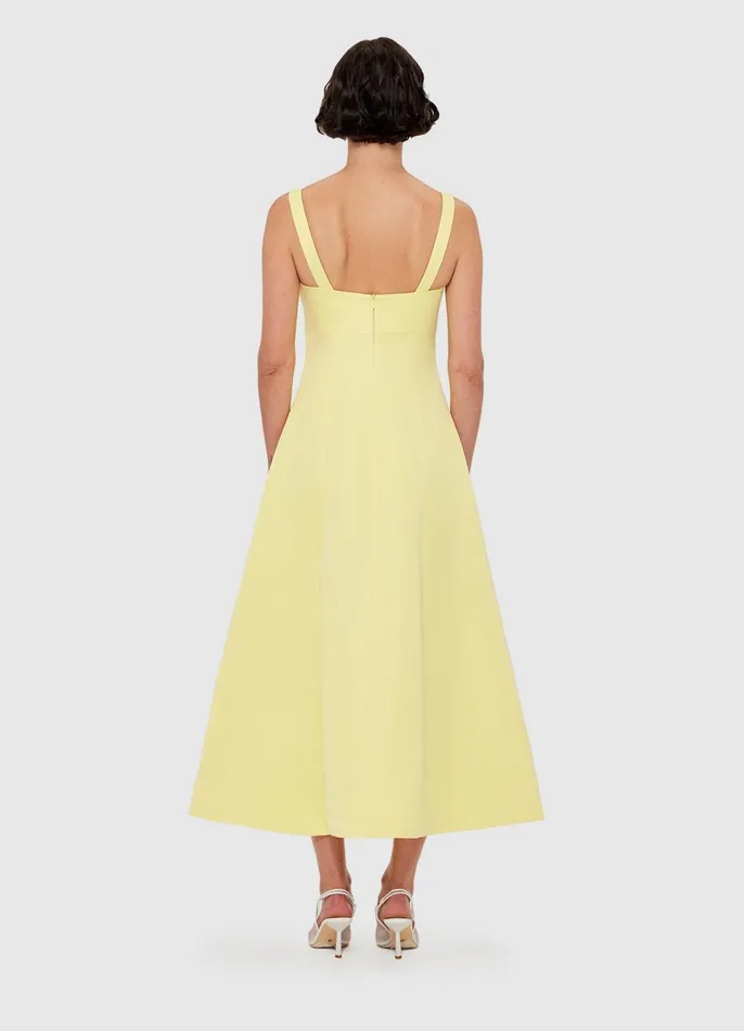 Dresses and Jumpsuits Women LEO LIN Odette Midi Dress 8211 Sorbet Yellow