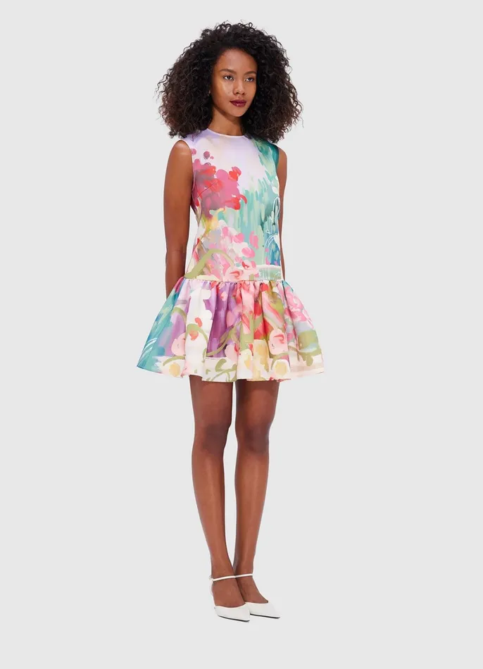 Dresses and Jumpsuits Women LEO LIN Petra Mini Dress 8211 Jardin Print
