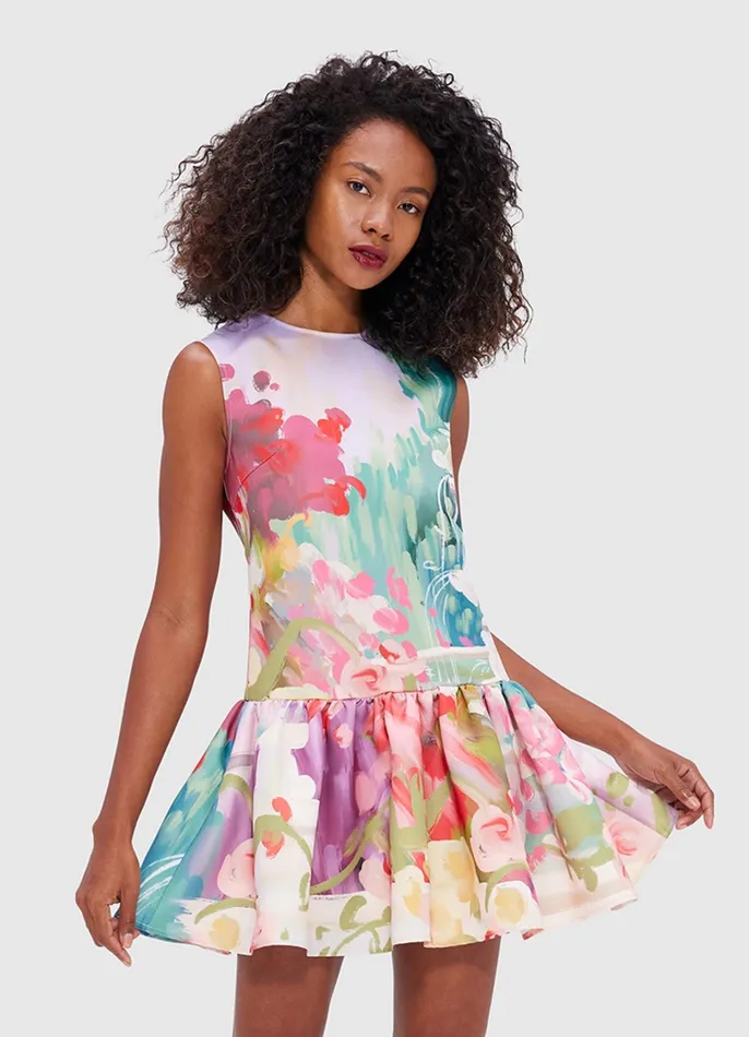 Dresses and Jumpsuits Women LEO LIN Petra Mini Dress 8211 Jardin Print