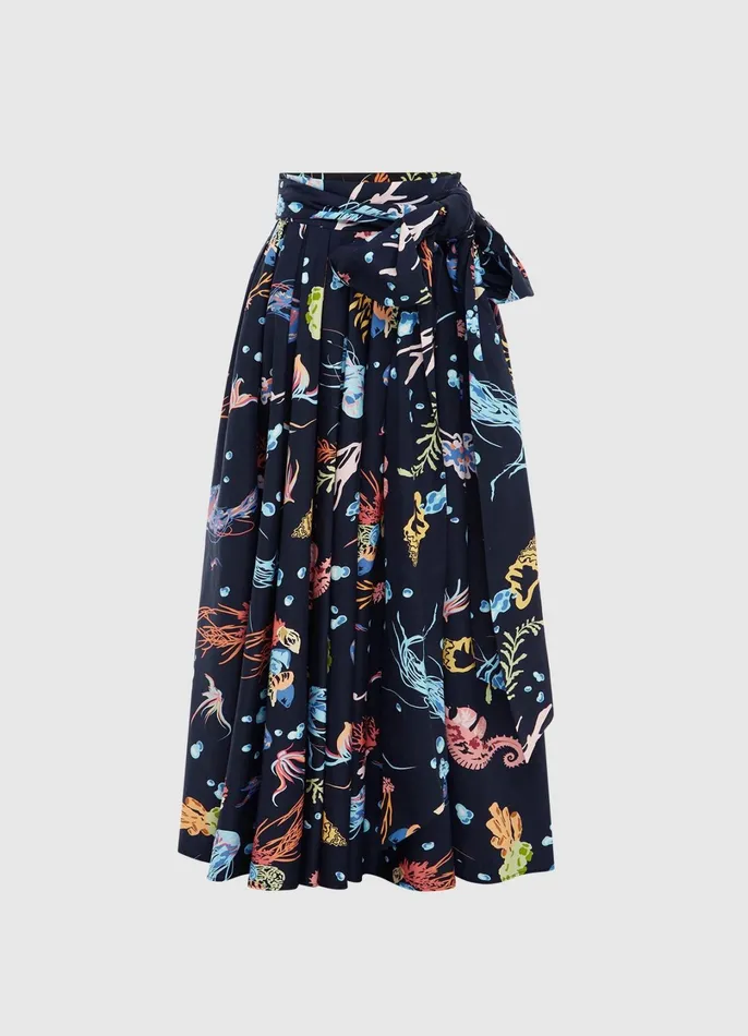 Dresses and Jumpsuits Women LEO LIN Valerie Midi Skirt 8211 Twilight Print In Black Dresses and Jumpsuits Women LEO LIN Valerie Midi Skirt 8211 Twilight Print In Black