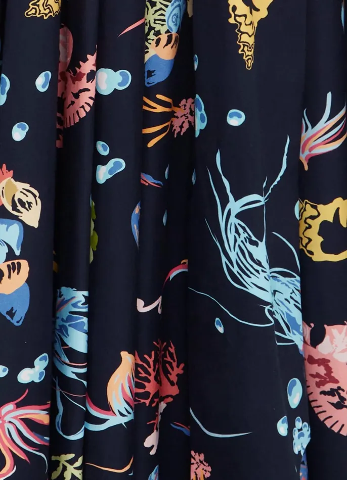 Dresses and Jumpsuits Women LEO LIN Valerie Midi Skirt 8211 Twilight Print In Black