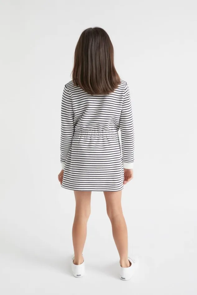 Dresses Girl Seed Heritage Core Logo Dress Midnight Stripe
