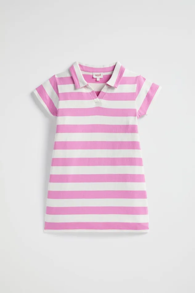 Dresses Girl Seed Heritage Core Rugby Dress Lily Stripe