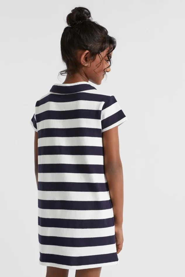 Dresses Girl Seed Heritage Core Rugby Dress Midnight Stripe