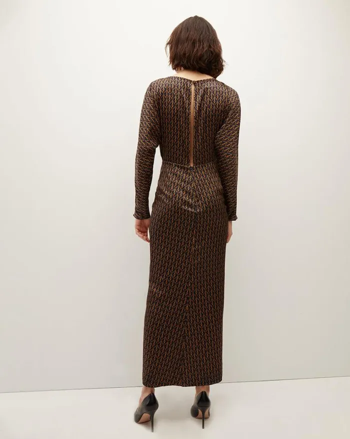 Dresses Shop Veronica Beard Sabri StirrupPrint Dress Navy Multi