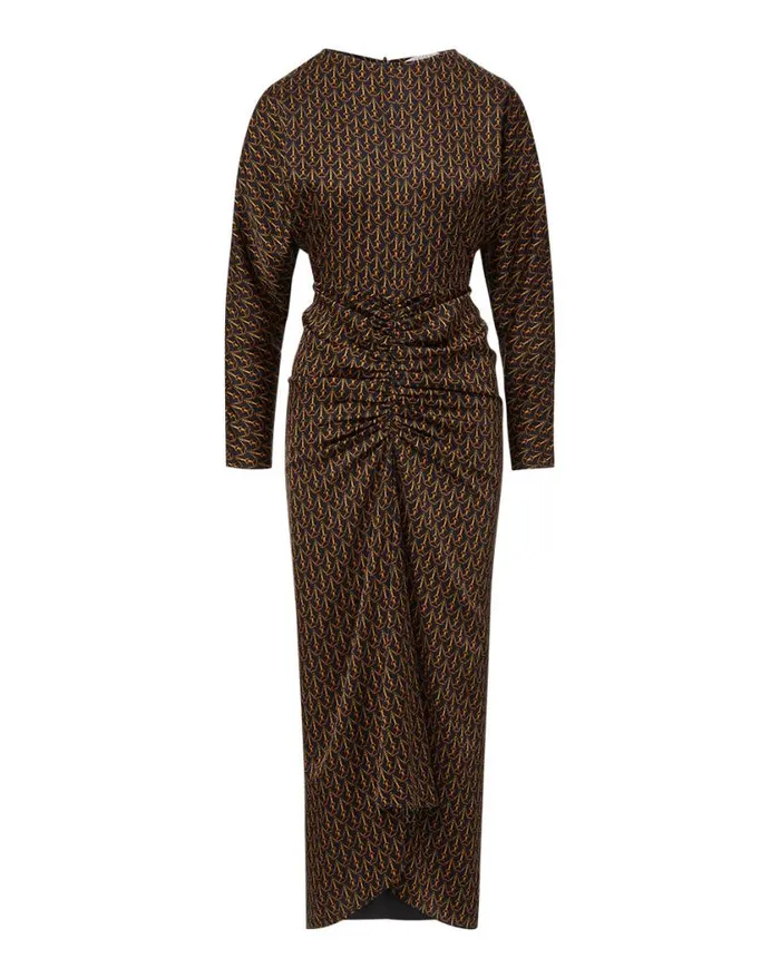 Dresses Shop Veronica Beard Sabri StirrupPrint Dress Navy Multi