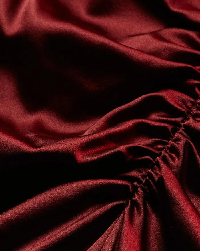 Dresses Shop Veronica Beard Sabri StretchSilk Charmeuse Dress Maroon